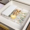 Martha Stewart Brody Clear Plastic Storage Organizer Bins W/ White Engineered Wood Lid, 3 Pack Medium, 7.5in x 3in BE-PB4516-3WD-CL-WH-MS - alternate 5